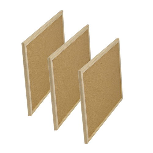 Tofficu Cork Board Cork Message Board Wall Pin Board Cork Notice Board Pin up Board Pinning Board Cork Memo Board Peg Board for Kids Bulletin Board with Box Needle Plate Office Pine Wood
