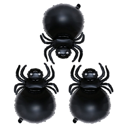 Mllxon Halloween Spider Balloons Black Spider Mylar Foil Balloons for Halloween Party Decorations Supplies 3 Pcs Mllxon Halloween Spider Balloons Black Spider Mylar Foil Balloons for Halloween Party Decorations Supplies 3 Pcs