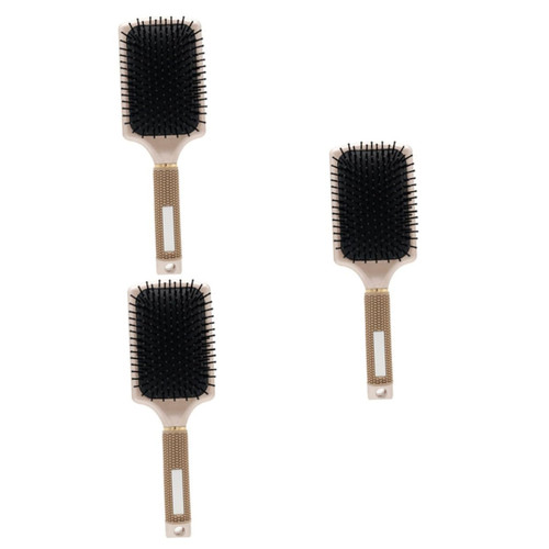 FOMIYES 3pcs Hairbrush Hair Comb Paddle Detangler Brush Detangler Comb Hair Teasing Comb Glide Thru Brush Hair Paddle Brush Photocard Holder Hairdressing Brush Combs Hair Care Knot Comb