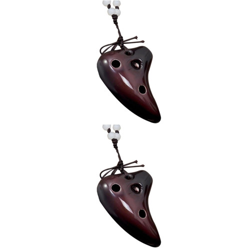 SUPVOX 2pcs Ocarina Necklace Christmas Gifts Necklace for Kids Necklaces for Kids Ocarina Flutes Kids Flutes Ocarina Toy Khaen 6 Holes Ocarina Instrument Kids Ocarina Instrument Sc Child