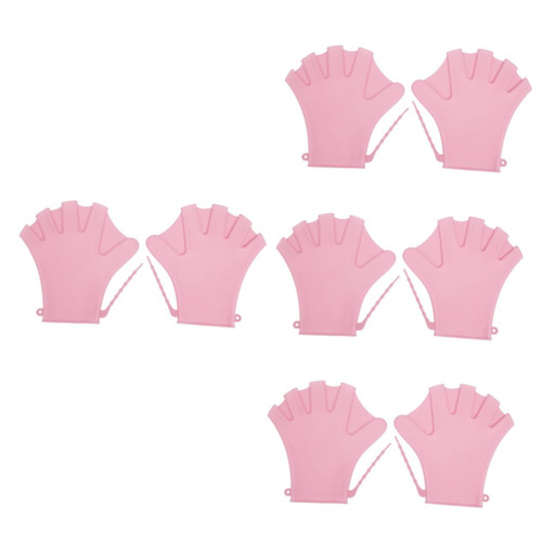4 Pairs Swimming Gloves Surfing Webbed Gloves Swimming Paddles for Hands Swimming Accessories Surfing Gloves Mittens for Men Water Gloves Silica Gel Man Adjustable Diving Supplies