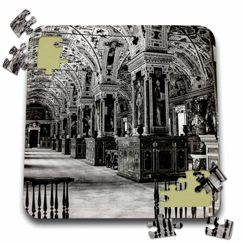 3dRose Magic Lantern Slide 1910 Photo of Vatican Library - Puzzles (pzl-362387-2)