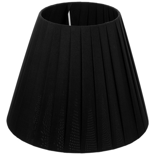 Table Lamp Shade Pleated Lamp Shade, Cloth Lamp Shade Replacement Floor Lamp Shade Cover E27 Fabric Lampshade Black Small Lamp Shades