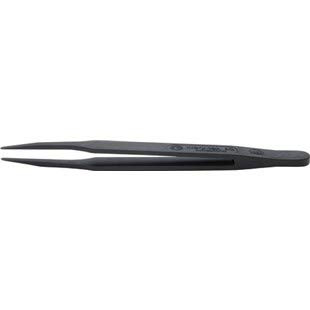 Techni-Tool 702A.CF Flat Round Tip Tweezer (.08x.04)