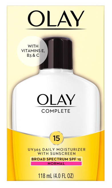 Olay Complete Moisturizer Normal Spf#15 4 Ounce (118ml) (3 Pack)