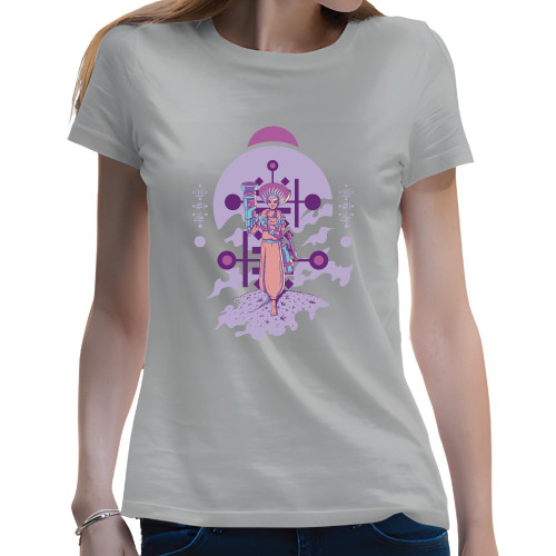 Cool Alien Cyborg Gift Ideas for Sci Fi Fans Men Women White Gray Multicolor T shirt
