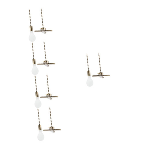 UKCOCO 10 Pcs Fan Light Pendant Ceiling Fan Pull Chain Replacement Ceiling Light Pull Chain Fan Chain Extender Light Fixture Ceiling Light Ceiling Metal Chain Extender Metal Zip Ties