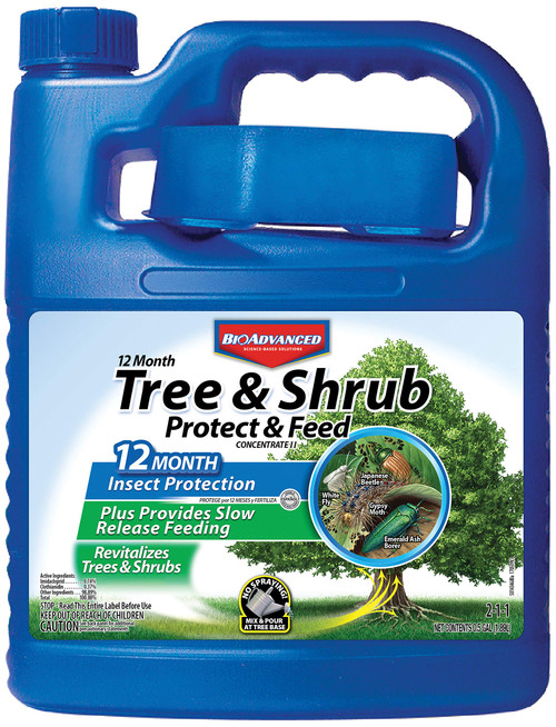 BioAdvanced 12 Month Tree and Shrub Protect and Feed II, Concentrate, 64oz BioAdvanced 12 Month Tree and Shrub Protect and Feed II, Concentrate, 64oz
