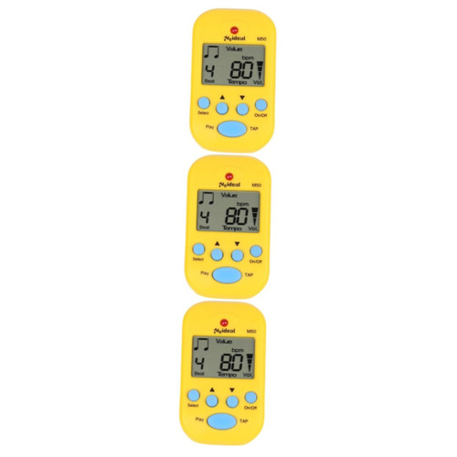 ERINGOGO 3pcs Chromatic Tuner Metronome Guitar Metronome Guitar Tuner Electronic Tuner Drum Metronome Musical Instruments Metronome Violin Tuner Digital Beat Tempo Mechanical M50 Saxophone