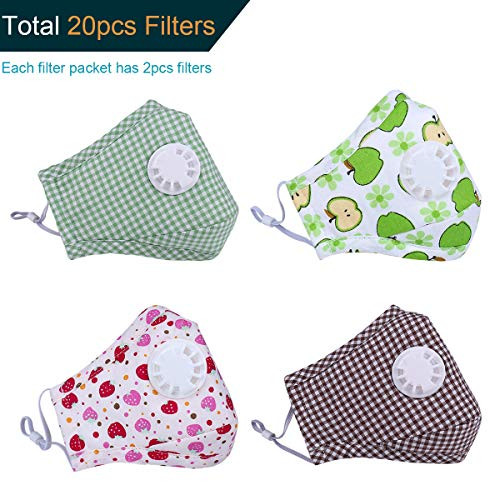 Goldcome Kids Anti Pollution Mask with Activated Carbon N95 Filters Dust Mask Filtration Exhaust Gas Anti Pollen Allergy PM2.5 Air Filter Mask