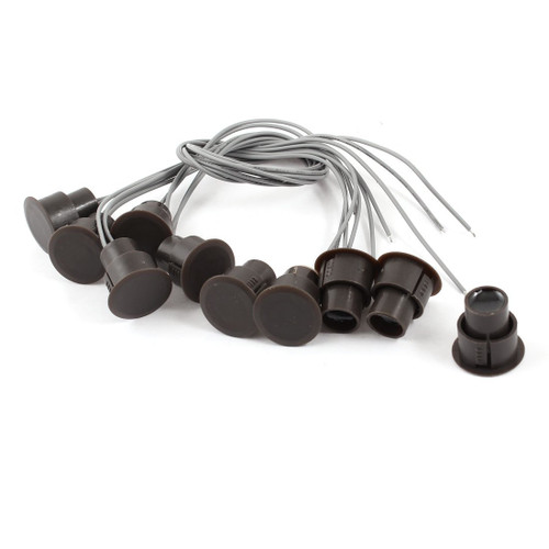 uxcell 5pcs Recessed NO Security Alarm Door Window Contact Sensor Magnetic Reed Switch