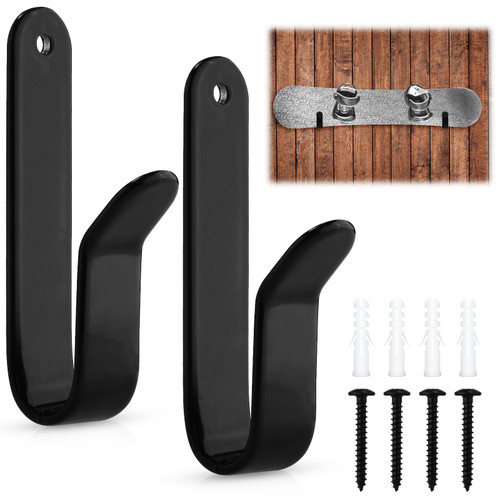PEUTIER 2pcs Snowboard Wall Mount Clips, Snowboard Wall Rack Hanger Snowboard Display Rack Snowboard Mount Storage Snowboard Accessories for Ski Board Longboard