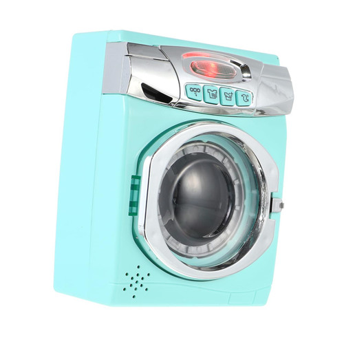 FOYTOKI Washing Machine Toy Kids Furniture Washing Machine Mini Electronic Toy Washer Mini Washing Machine Washing Machine Playset Baby Educational Toys Modeling Plastic Dryer Child