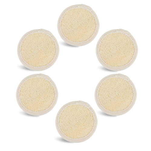 Amabro Loofah Sponge Face Pads Scrubber, 6 PCS Exfoliating Facial Loofah Luffa Cleansing Sponge Scrub Pad Makeup Remover Brush for Men and Women Manual Bath Shower Glove Pad Body Scrubber Amabro Loofah Sponge Face Pads Scrubber, 6 PCS Exfoliating Facial Loofah Luffa Cleansing Sponge Scrub Pad Makeup Remover Brush for Men and Women Manual Bath Shower Glove Pad Body Scrubber