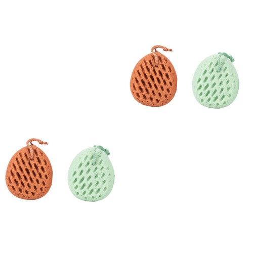 Didiseaon 4 Pcs Exfoliating Sponge Shower Sponge Exfoliate Body Scrubber Exfoliating Loofah Sponge Body Wash Scrubber Bath Sponge Scrubber Sponges Back Scrubber Take a Bath Sponge Body Baby