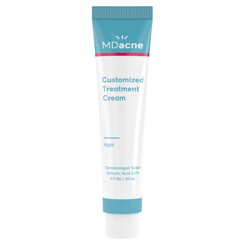 MDacne Salicylic Acid 2.0% - Acne Treatment Cream - Facial Exfoliant Unclog Pores, Prevents Blemishes, Blackheads, Wrinkles & Fine Lines - Reduce Irritation for Sensitive Acne-Prone Skin