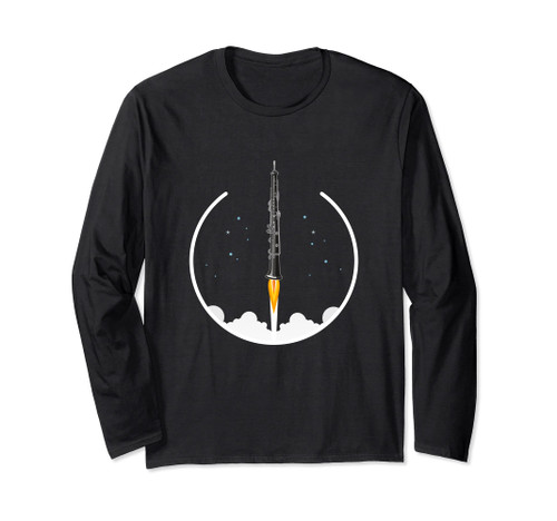 OBOE - Rocket, Funny oboist gift, Funny Oboe Long Sleeve T-Shirt