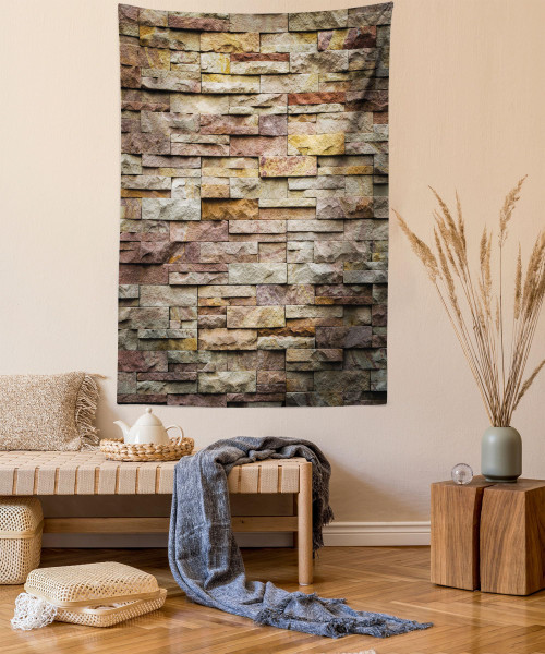 Ambesonne Marble Print Tapestry Queen Size, Urban Brick Slate Stone Wall Rocks Featured Facade Architecture Town Picture, Wall Hanging Bedspread Bed Cover Wall Decor, Queen Size, Light Brown Ambesonne Marble Print Tapestry Queen Size, Urban Brick Slate Stone Wall Rocks Featured Facade Architecture Town Picture, Wall Hanging Bedspread Bed Cover Wall Decor, Queen Size, Light Brown