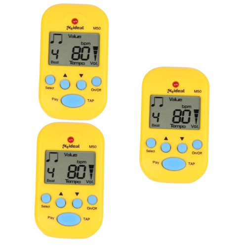 VICASKY 3pcs Guitar Tuner Saxophone Tuner Drum Metronome Musical Instruments Metronome Electronic Tuner Chromatic Tuner Metronome Guitar Metronome Bass Guitars M50 Mechanical Pedal