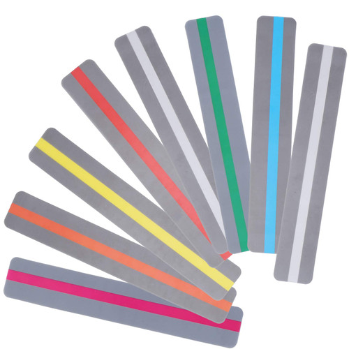 Reading Guide Strips,8Pcs Highlight Text Guide Colored Read Bookmark Highlight Bookmarks Strips Window Reading Ruler with Coloured Overlays