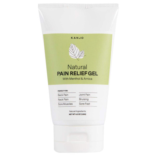 Kanjo Natural Pain Relief Gel | Fast Acting & Cooling Relief Gel w/Menthol & Arnica | Soothing Relief for Back & Neck, Joints & Muscles