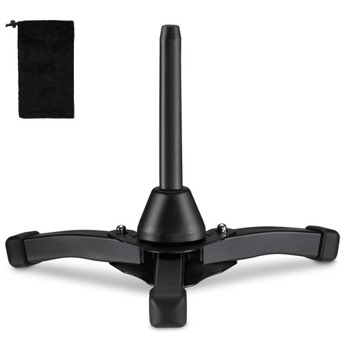 Vangoa Flute Clarinet Stand - Foldable Portable Tripod Holder Stand for Flute Clarinet Oboe Soprano Saxophone Wind Instrument with Flannel Bag, Upgrade