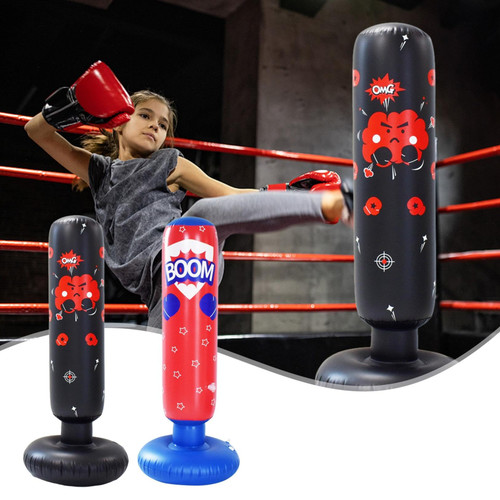 Punching Bag for Kids Inflatable Boxing Pillar Boxing Sandbag Inflatable Punching Bag Boxing Sandbag Training Equipment Punching Sandbag Gift