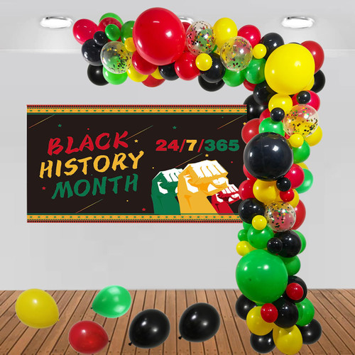 Black History Month Party Supplies Party Decorations Black History Month Balloon Garland Black History Month Backdrop Africa Party Supplies for Black History Month Party