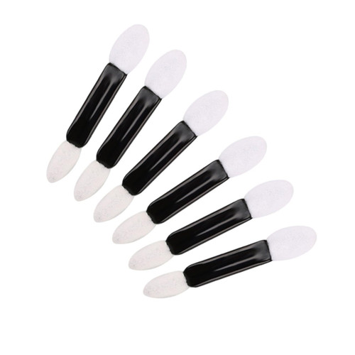 NOLITOY 50pcs Makeup Applicator Sponge Brush Eyeshadow Sponge Stick Eyeshadow Sponge Tip Applicators Eye Makeup Applicators Double Ended Makeup Brush White Cosmetic Double Sided Travel