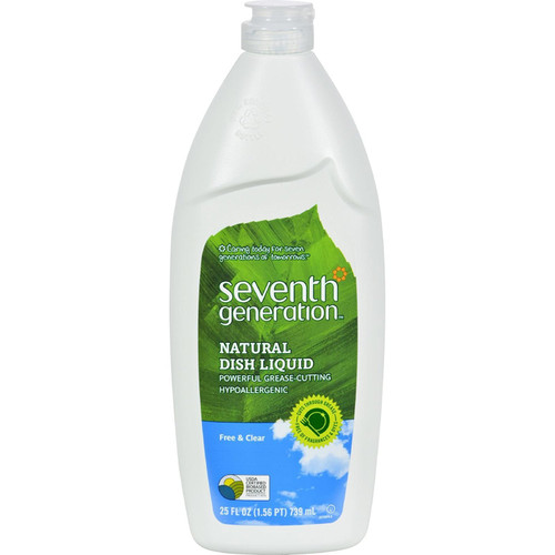Seventh Generation Dish Washing Liquid Free and Clear, Free and Clear 25 oz (Pack of 3)