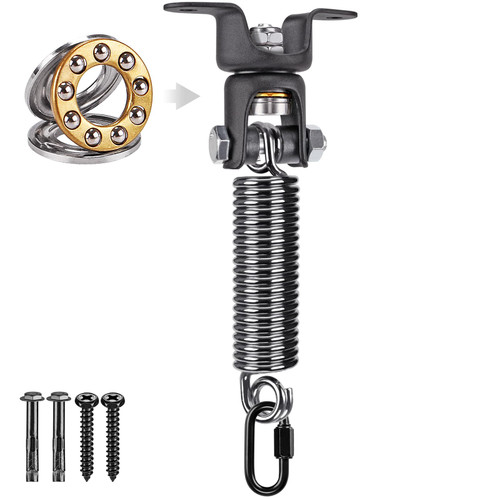 BeneLabel Hammock Chair Hanging Kit, Heavy Duty Swing Hanger with Spring, Indoor Outdoor Playground Hanging Hardware for Hammocks, Swing Chairs, Punching Bags and More, Up to 600 lbs Capacity