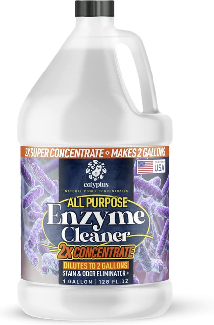Calyptus All-Purpose Concentrated Enzyme + Probiotic Cleaner | Enzymatic Drain Cleaning + Maintenance | Pet Stain, Urine, Poop, and Odor Eliminator | Indoor and Outdoor | 1 Gallon