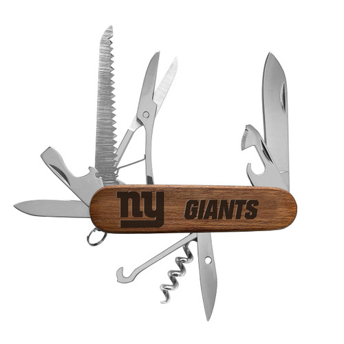 The Sports Vault NFL New York Giants Classic Wood Pocket Multi-Tool The Sports Vault NFL New York Giants Classic Wood Pocket Multi-Tool