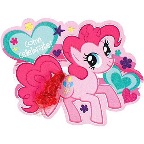 amscan My Little Pony Friendship Party Invitations | Pack of 8 | Party Supply