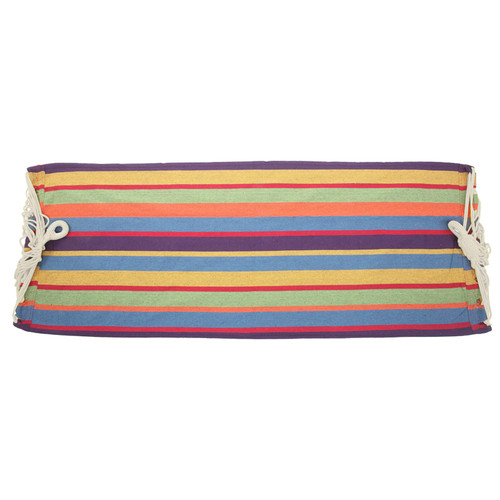Tesmula gt2-LC Polyester Cotton Hammock Small Color Stripe Natural Rope 200150Cm with Two 2M Tie Ropes Back Bag Tesmula gt2-LC Polyester Cotton Hammock Small Color Stripe Natural Rope 200150Cm with Two 2M Tie Ropes Back Bag