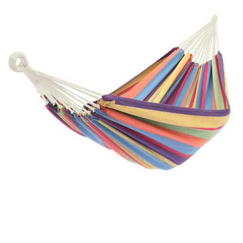 GBNIJ gt5-kj Polyester Cotton Hammock Small Color Stripe Natural Rope 200x150Cm with Two 2M Tie Ropes Back Bag GBNIJ gt5-kj Polyester Cotton Hammock Small Color Stripe Natural Rope 200x150Cm with Two 2M Tie Ropes Back Bag