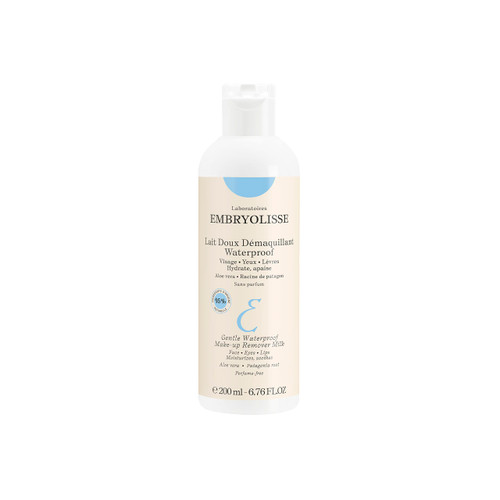 Embryolisse Gentle Waterproof Make-up Remover Lotion. Soothing & Moisturizing Facial Cleanser for All Skin Types, Including Sensitive. With Aloe Vera & Natural Ingredients, 6.76 Fl Oz