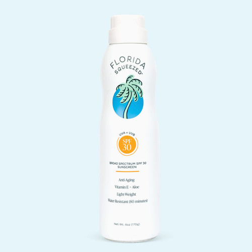 Florida Squeezed Broad Spectrum Sunscreen Spray | 6 Oz | Quick Dry Sunscreen Spray (SPF 30, 6 oz) Florida Squeezed Broad Spectrum Sunscreen Spray | 6 Oz | Quick Dry Sunscreen Spray (SPF 30, 6 oz)