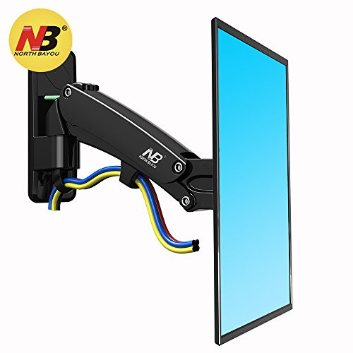 NB North Bayou TV Wall Mount Bracket Full Motion Articulating Swivel for 40 to 50 Inch TV with Gas Spring F350-B