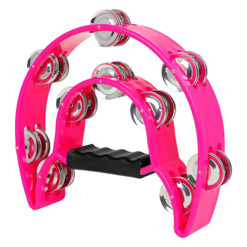 ERINGOGO 2pcs Children's Hand Bell Hand Tambourine Tunable Tambourine Plastic Tambourine Vintage Tambourine Jingles Music Instrument Kid Toys Percussion Drum Stainless Steel Double Layer