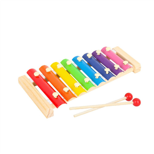 ZUOMU Xylophone Wooden Musical Instrument Octave Xylophone for Children Glockenspiel Bell Kit (Color : 2)