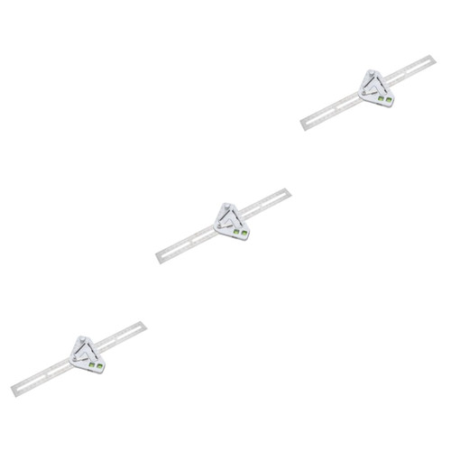 OSALADI 3pcs Multifunctional Angle Ruler High Precision Squares Carpenter Tools Framing Square Rafter Square Machinist Square Right Angle Ruler Metal Combination Ruler Stainless Steel