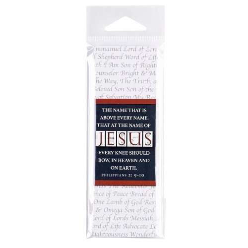 Dicksons BKM-3203 Name Above Every Name White, Red, and Black 5 Inch Paper Place Keeper Bookmark Pack of 12