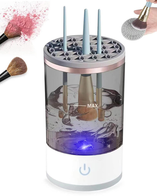 Makeup Brush Cleaner Machine Electric Makeup Brush Cleaner Automatic Cosmetic Brush Cleaner with Brush Clean Mat Spinning Makeup Brush Cleaner Fit For All Size Brush USB Charging Makeup Brush Cleaner Makeup Brush Cleaner Machine Electric Makeup Brush Cleaner Automatic Cosmetic Brush Cleaner with Brush Clean Mat Spinning Makeup Brush Cleaner Fit For All Size Brush USB Charging Makeup Brush Cleaner
