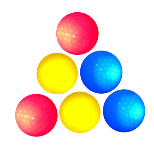 GANAZONO 6pcs Electronic Ball Novelty Balls Kid Balls Standard Balls Led Ball Glow Balls Training Balls Light Ball Flashing Ball Shining Balls Practice Balls Glowing Balls Soft Ball Golf