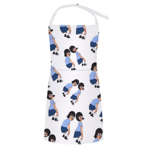 TKBIIuds Tina Burgers Cooking Chef Apron Adjustable Bib Apron Kitchen Cooking Grilling Apron for Women, Men