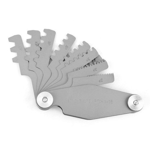 Whitworth Screw Pitch, Thread Gauge Thread Pitch Gauge Screw Pitch Measuring Tool Screw Thread Gauge Set for Measuring Pitch (30 Degree T-Shaped Thread Template)