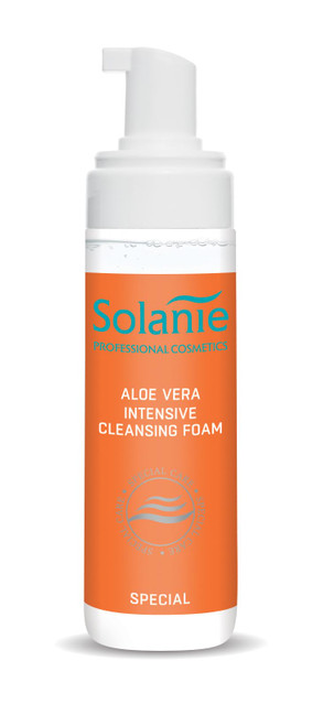 Solanie - Foamy Face Cleanser - 150ml - Gentle Makeup Remover Cleansing, Softening, and Moisturizing Formula, Suitable for Sensitive Skin (Aloe Vera)