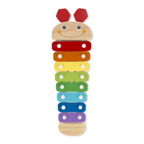 Melissa & Doug Caterpillar Xylophone (Musical Instruments, Rainbow-Colored, One Octave of Notes, Frustration-Free Packaging)