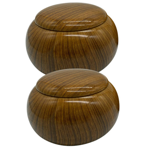 Totority Mancala Board Game 2pcs Pieces Go Jar Chess Board for Kids Storage Box with Lid Wooden Chess Board Chinese Chess Pieces Board Game Storage Plastic Go Chess Container Chess Supply